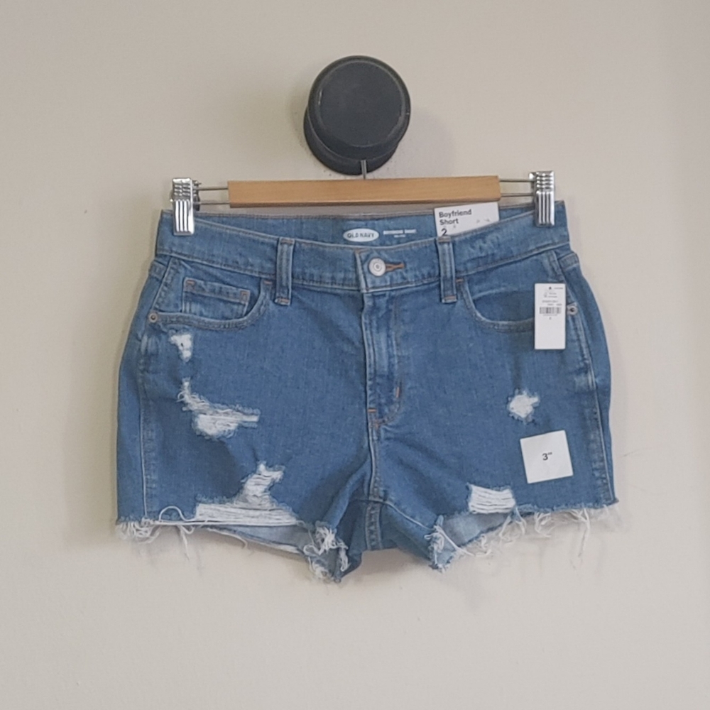 Old Navy Boyfriend Denim Shorts Size 2